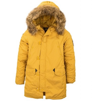 Картинка куртки Аляска Alpha Industries Altitude Parka - цвет желтый