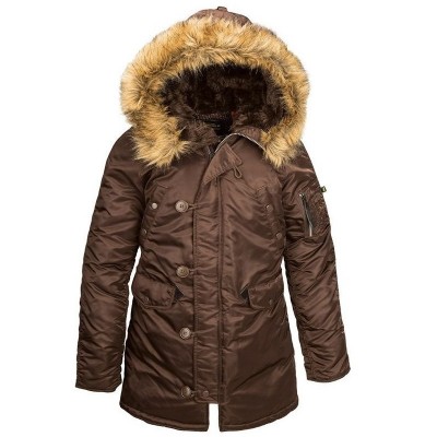 Картинка женской куртки Аляска Alpha Industries N-3B Women Parka, цвет 
коричневый
