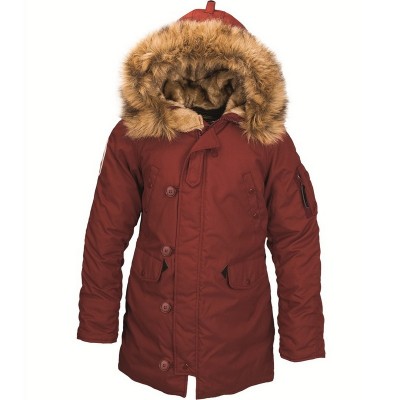 Картинка женской куртки Аляска Alpha Industries Altitude Women Parka, цвет 
красный