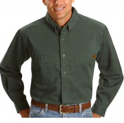 Картинка рубашки Wrangler Riggs Workwear Twill Work Shirt - Forest Green