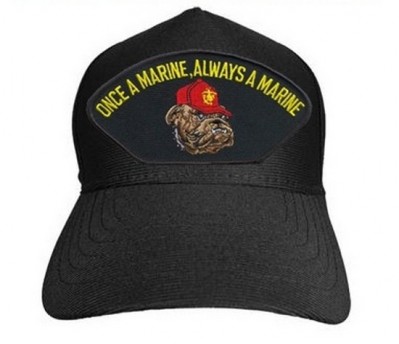Картинка бейсболки Once A Marine - Always A Marine with Bulldog