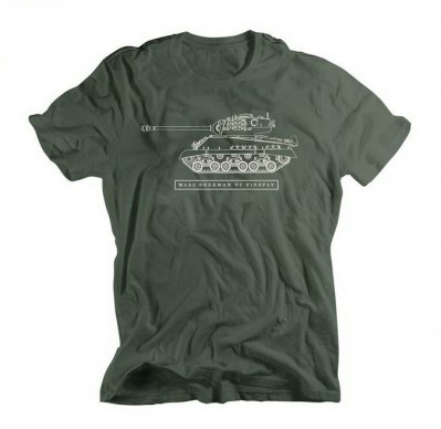 Картинка футболки Alpha Industries M4A2 SHERMAN VC FIREFLY T-SHIRT, цвет оливковый