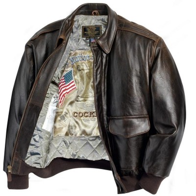 Картинка летной кожаной куртки Cockpit Antique Lamb Leather A - 2 Jacket