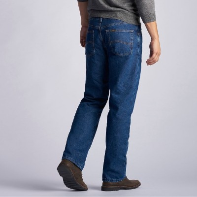 Картинка подкладки на зимних джинсах на флисовой подкладке Lee Fleece 
Lined Relaxed Fit Jeans - Dark Wash