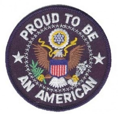 Картинка нашивки PROUD TO BE AN AMERICAN 3.5