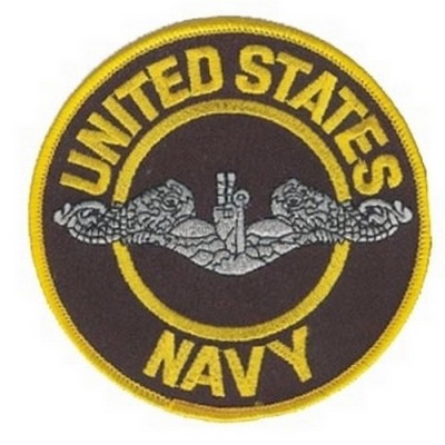 КАРТИНКА НАШИВКИ U.S. NAVY (SUB ENLISTED-SLVR)