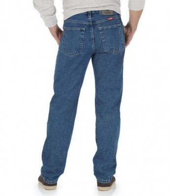 Картинка джинсов Wrangler Five Star Premium Denim Regular Fit Jean - Dark Stonewash