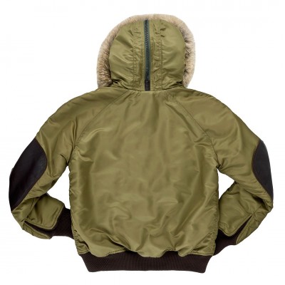Картинка короткой куртки парки Cockpit USA N-2B Short Winter Parka - вид сзади