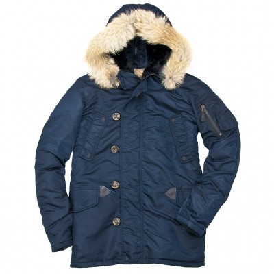 Картинка куртки Аляска Cockpit USA N-3B Long Parka - цвет синий