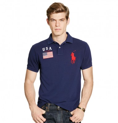 Поло Ralph Lauren Custom-Fit USA Mesh Polo