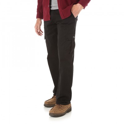 Картинка брюк карго с фланелевой подкладкой Wrangler Flannel Lined Cargo 
Pants - Black