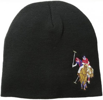 Картинка шапки U.S. Polo Assn. Men's Solid Beanie - Black