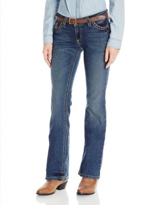 Картинка женских джинсов Wrangler Rock 47 Fashion Sits Above Hip Jeans