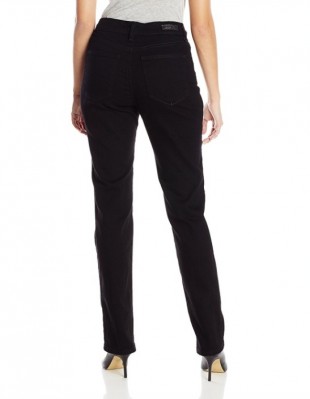 Вид сзади картинки женских джинсов Lee Classic Fit Monroe Straight Leg Jeans - 
Black