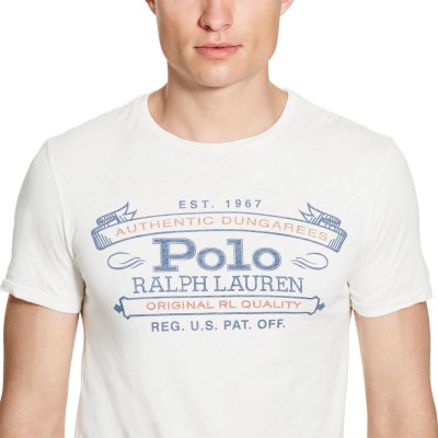 Картинка футболки Polo Ralph Lauren Custom Fit Cotton Nevis T-Shirt, детали