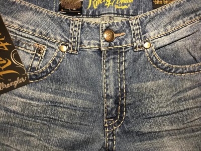 Джинсы Wrangler Rock 47 Slim Fit Straight Leg Jeans - Record