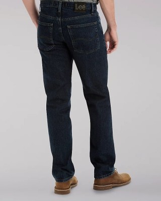 Фото джинсов Lee Regular Fit Straight Leg Jeans - Orion вид сзади
