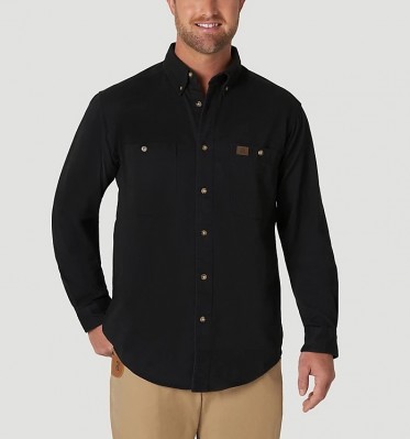 Фото рубашки Wrangler Riggs Workwear Black Twill