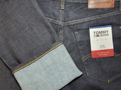 Джинсы Tommy Hilfiger Original Scanton Slim Fit - тёмно-синие (Rinse)
