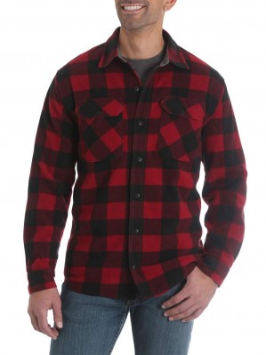 Картинка товара: флисовая рубашка Wrangler Fleece Red Buffalo Plaid