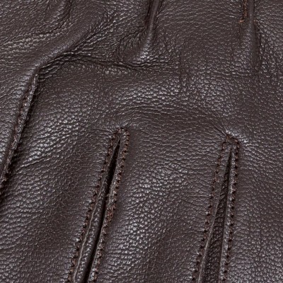 Картинка кожаных перчаток Cockpit USA A-10 Brown Leather Gloves, детали 
кожи