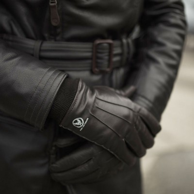 Картинка кожаных перчаток Cockpit USA A-10 Brown Leather Gloves