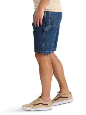 Картинка джинсовых шорт Wrangler Denim Carpenter Dark Indigo Shorts, вид сбоку