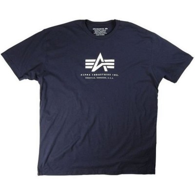 Картинка футболки Alpha Industries Logo, цвет синий