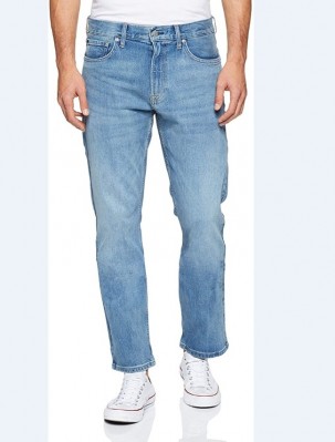 Картинка джинсов Calvin Klein Straight Houston Light Blue Jeans, вид спереди