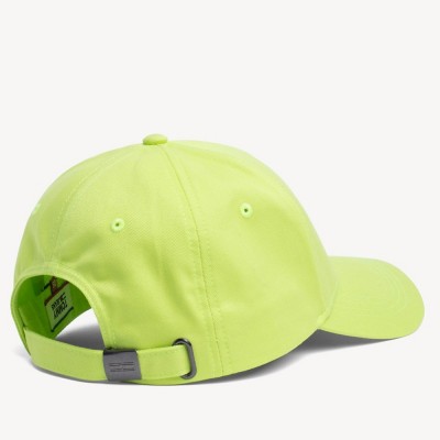 Картинка бейсболки Tommy Jeans Flag Acid Lime Green, вид сзади