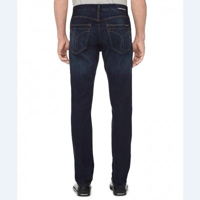 Картинка джинсов Calvin Klein Straight Houston Dark Tint Jeans, вид сзади