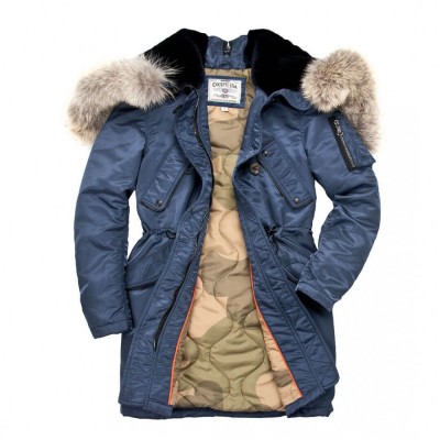 Картинка куртки Аляска женская Cockpit USA Sapphire N3B Parka