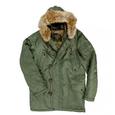Картинка куртки Аляски Cockpit USA Sage N3B Parka, вид спереди