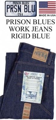 Джинсы Prison Blues Work with buttons - Rigid Blue