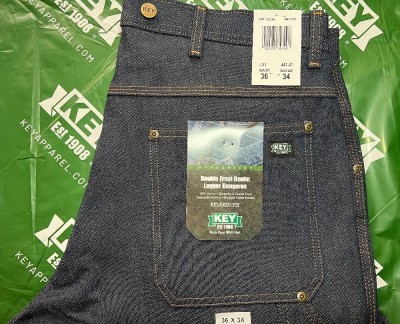 Джинсы Key Apparel Double Front Logger Dungaree - Rigid Indigo
