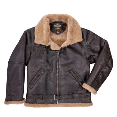 Бомбер Cockpit USA RAF Fighter Weight Sheepskin Bomber Jacket