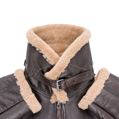 Бомбер Cockpit USA RAF Fighter Weight Sheepskin Bomber Jacket