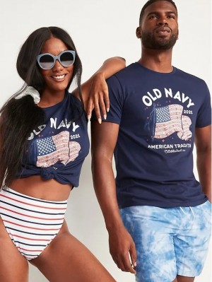 Футболка Old Navy 2021 Flag Adult Navy Tee