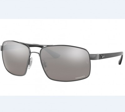 Солнцезащитные очки Ray-Ban Polarized Silver Mirror Chromance Sunglasses RB3604CH 004/5J 62