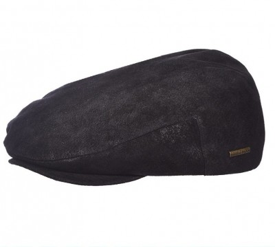Кожаная мужская кепка Stetson Weathered Premium Leather Ivy Cap