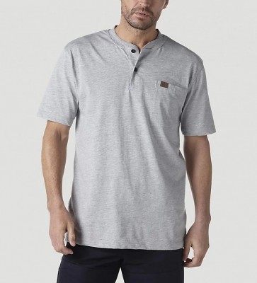 Футболка хенли Wrangler Riggs Workwear - Ash Heather