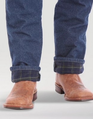 Зимние джинсы на фланелевой подкладке Wrangler 47MWZ Stonewash Premium Performance Cowboy Cut Regular Fit