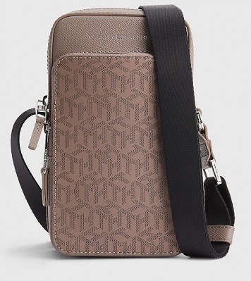Кожаная сумка Tommy Hilfiger Reporter Leather City Taupe Bag