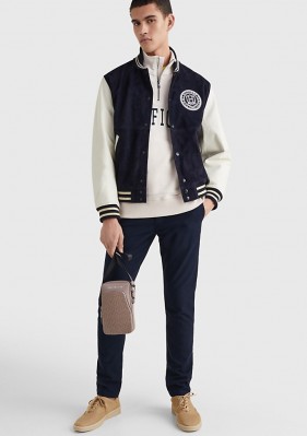 Кожаная сумка Tommy Hilfiger Reporter Leather City Taupe Bag