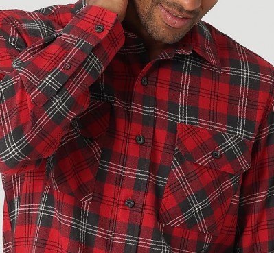 Мужская фланелевая рубашка Wrangler Flannel Plaid Rio Red Shirt