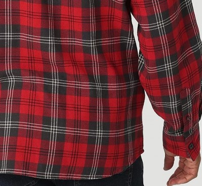 Мужская фланелевая рубашка Wrangler Flannel Plaid Rio Red Shirt