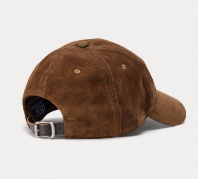 Бейсболка замшевая Polo Ralph Lauren Suede Ball Smith Brown Cap