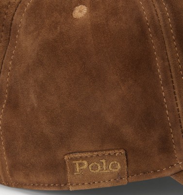 Бейсболка замшевая Polo Ralph Lauren Suede Ball Smith Brown Cap