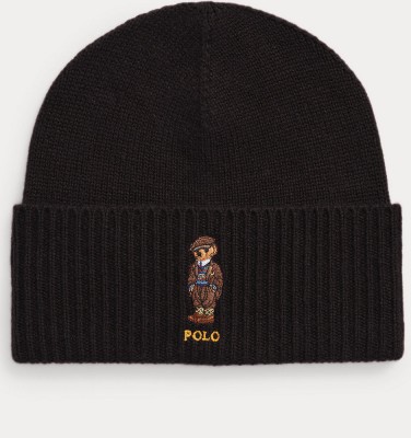 Шапка Polo Ralph Lauren Polo Bear Wool-Cashmere Beanie - Black