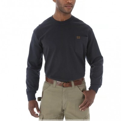 Футболка с длинным рукавом Wrangler Riggs Workwear - тёмно-синий (Navy)